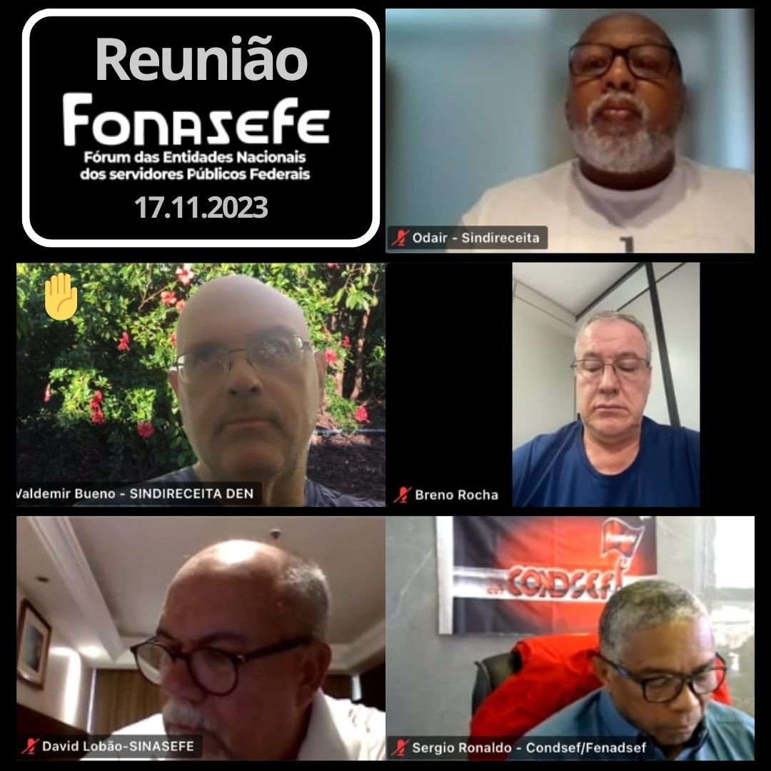 Sindireceita participa de reunião do Fonasefe que avalia convocação de mobilizações conjuntas para pressionar o governo a atender as reivindicações dos servidores