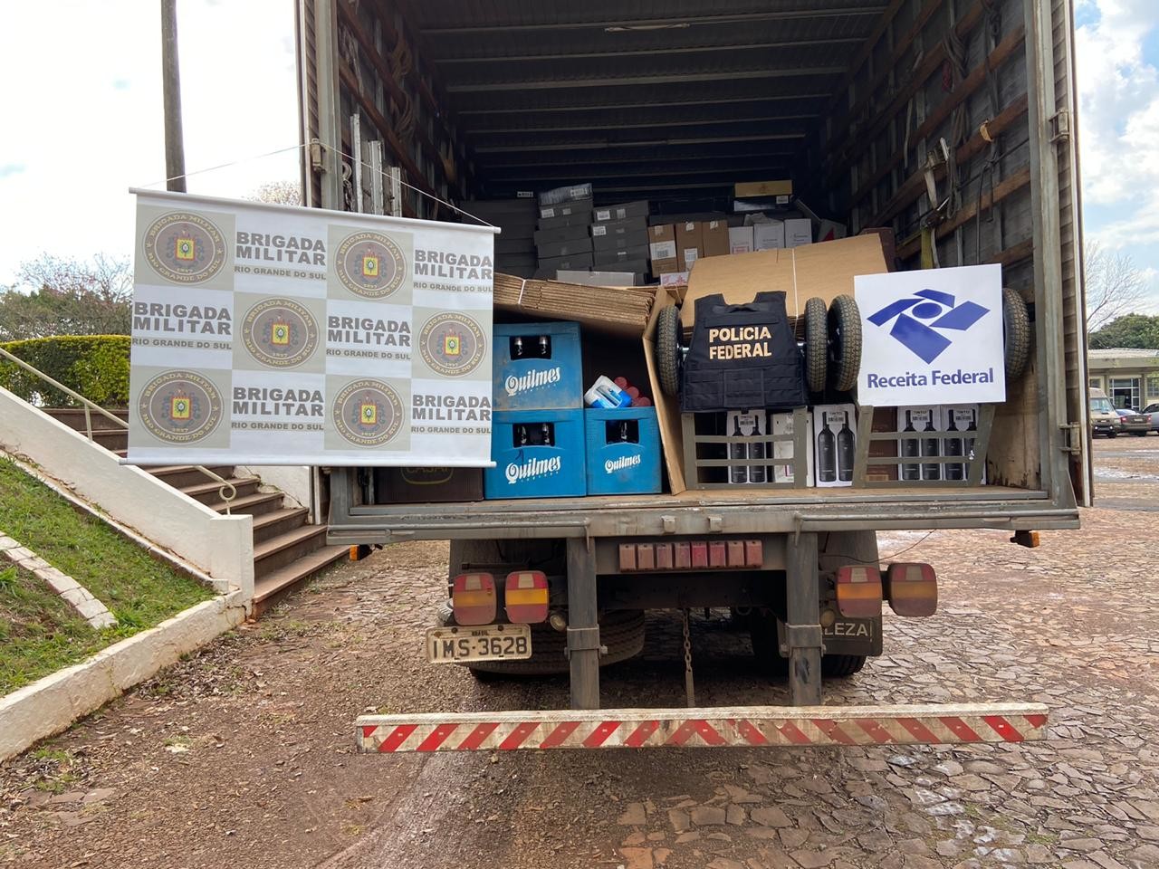 retenção de mercadorias ilegais em Tiradentes do SulRS