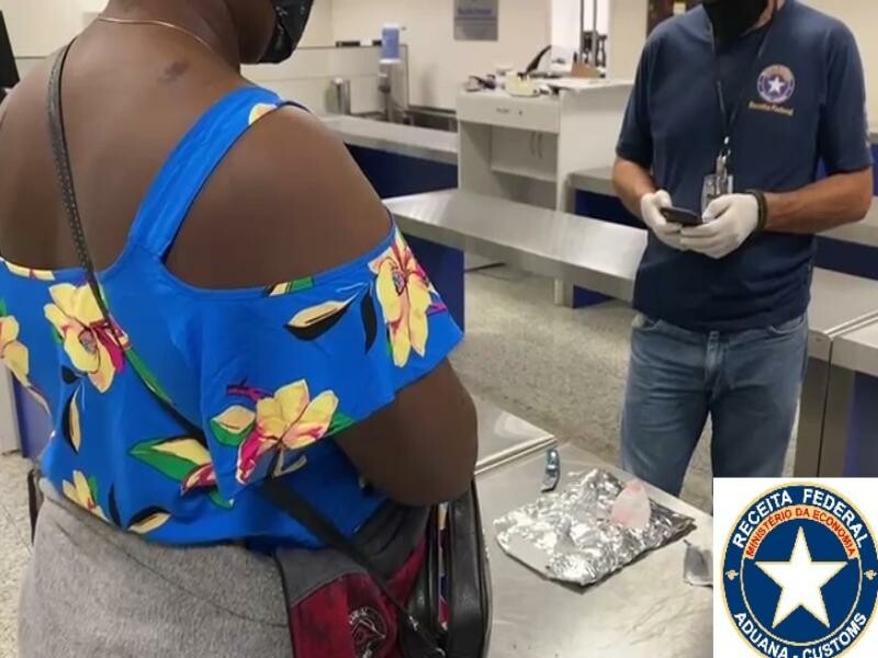 Analistas-Tributários atuam na apreensão de cerca de 7 kg de cocaína no Aeroporto Internacional de Brasília