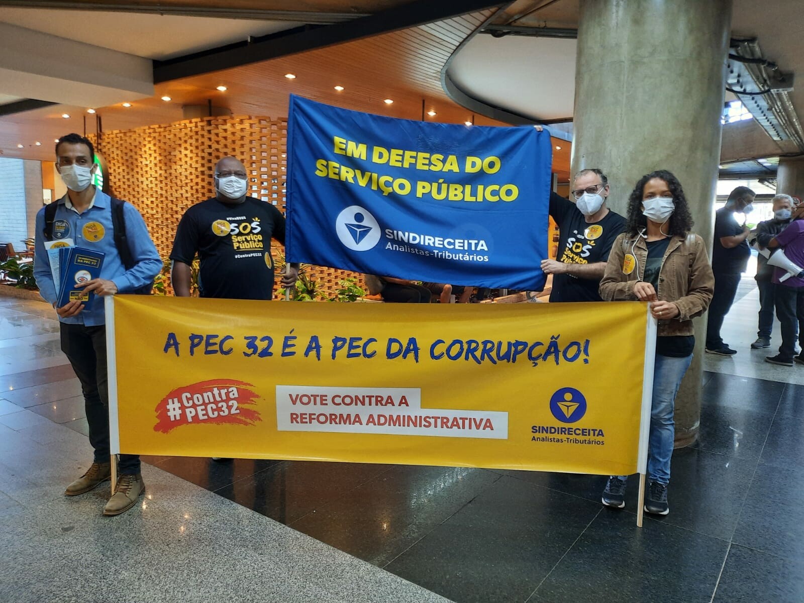 Sindireceita contra a PEC 32 Aeroporto de Brasília.1