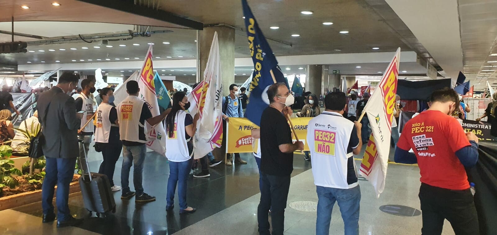 Sindireceita contra a PEC 32 Aeroporto de Brasília.4