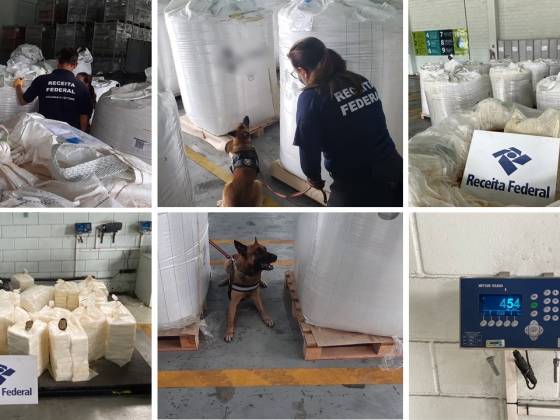 Produtos contrafeitos e cocaína apreendida no Porto de Santos  (2) medium