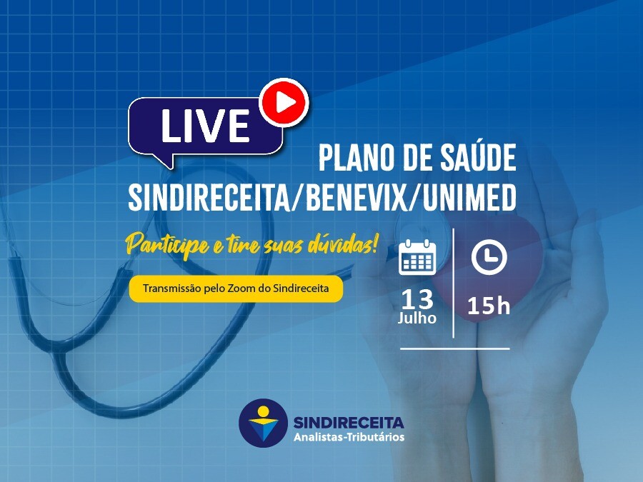 DEN promove Live sobre o Plano de Saúde Nacional Unimed-Benevix nesta quarta-feira (13), às 15h; participe!