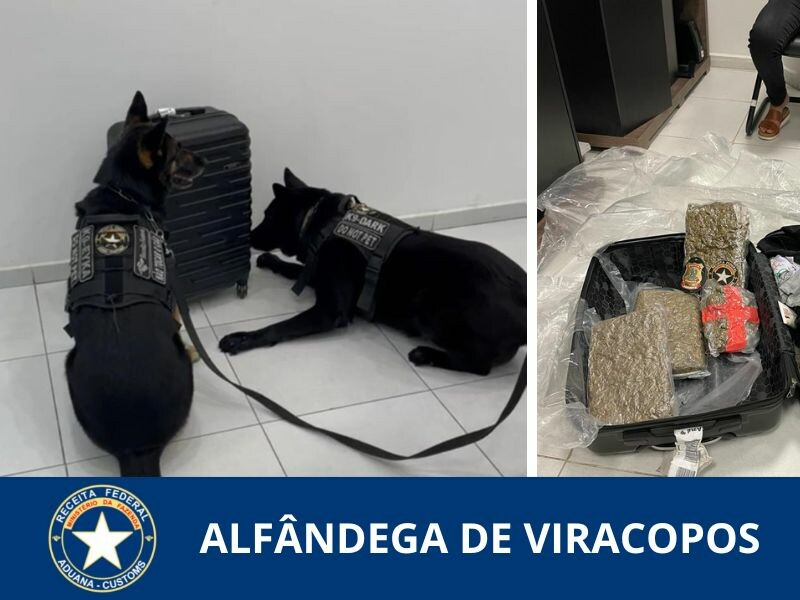 ALFViracopos apreende drogas com passageira em voo doméstico