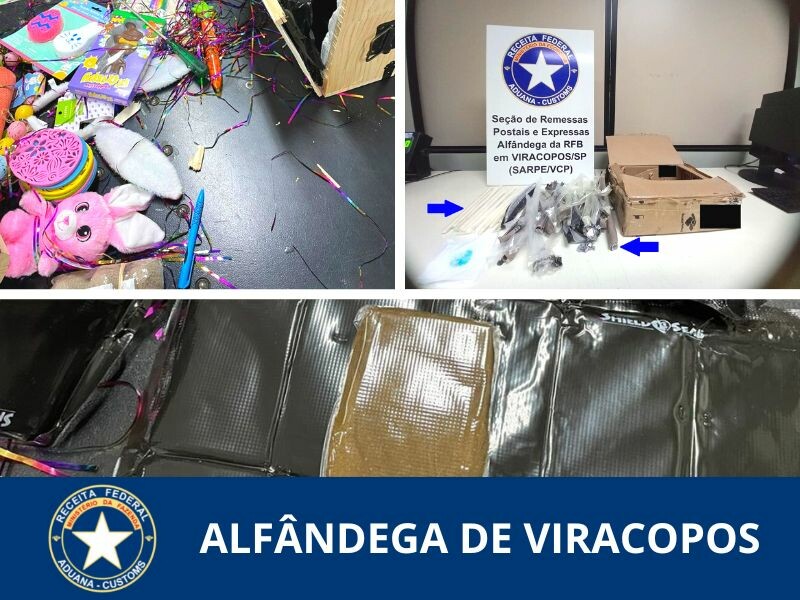 ALFViracopos intercepta mais de 3 kg de drogas em encomendas internacionais