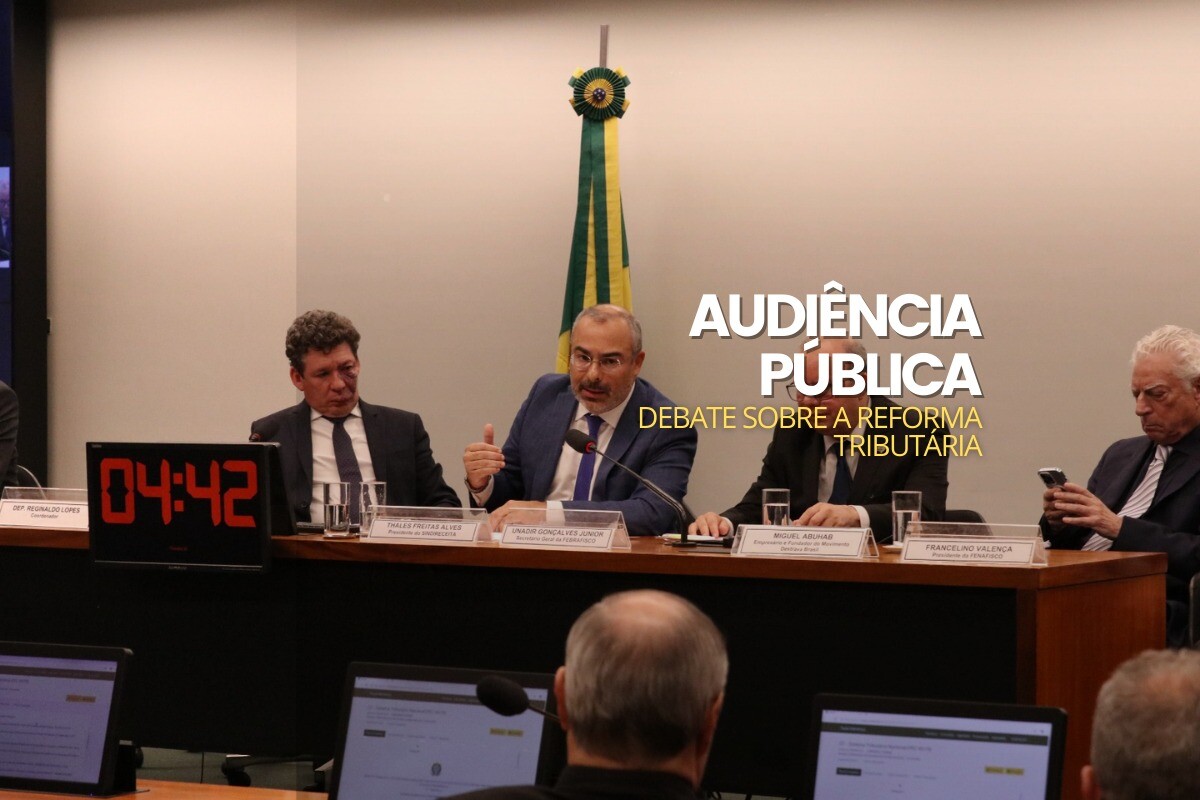 Presidente do Sindireceita participa de audiência pública sobre a reforma tributária