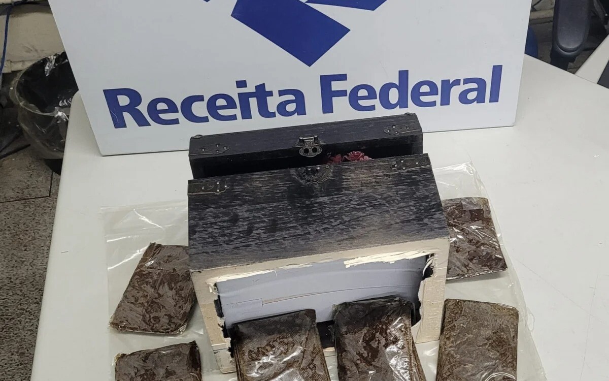 Analistas Tributários da Receita Federal do Brasil atuam na apreensão de R331 mil em haxixe no Aeroporto do GaleãoRJ CORPO 