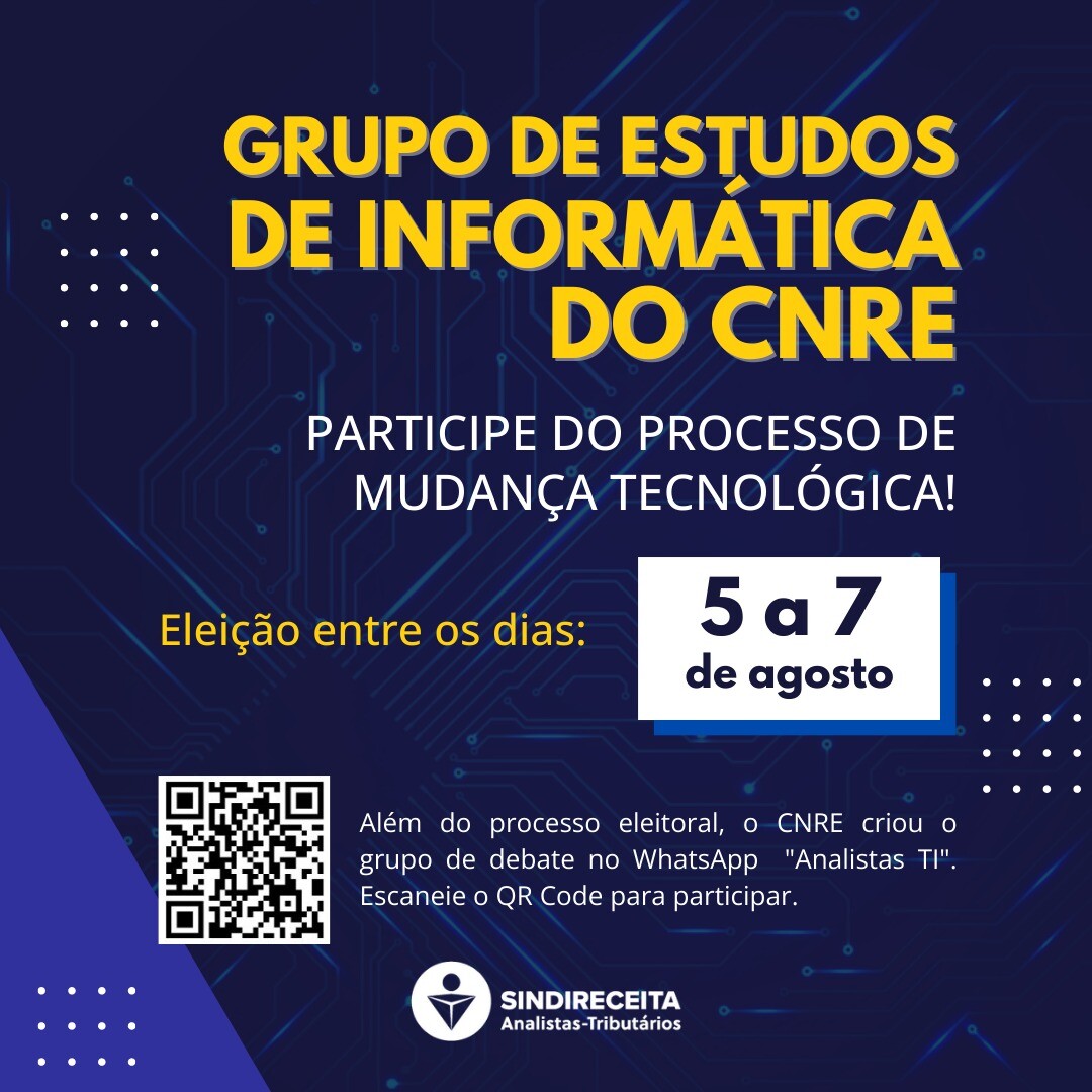 Participe do processo de mudança tecnológica – Venha para o Grupo de Estudos de Informática do CNRE