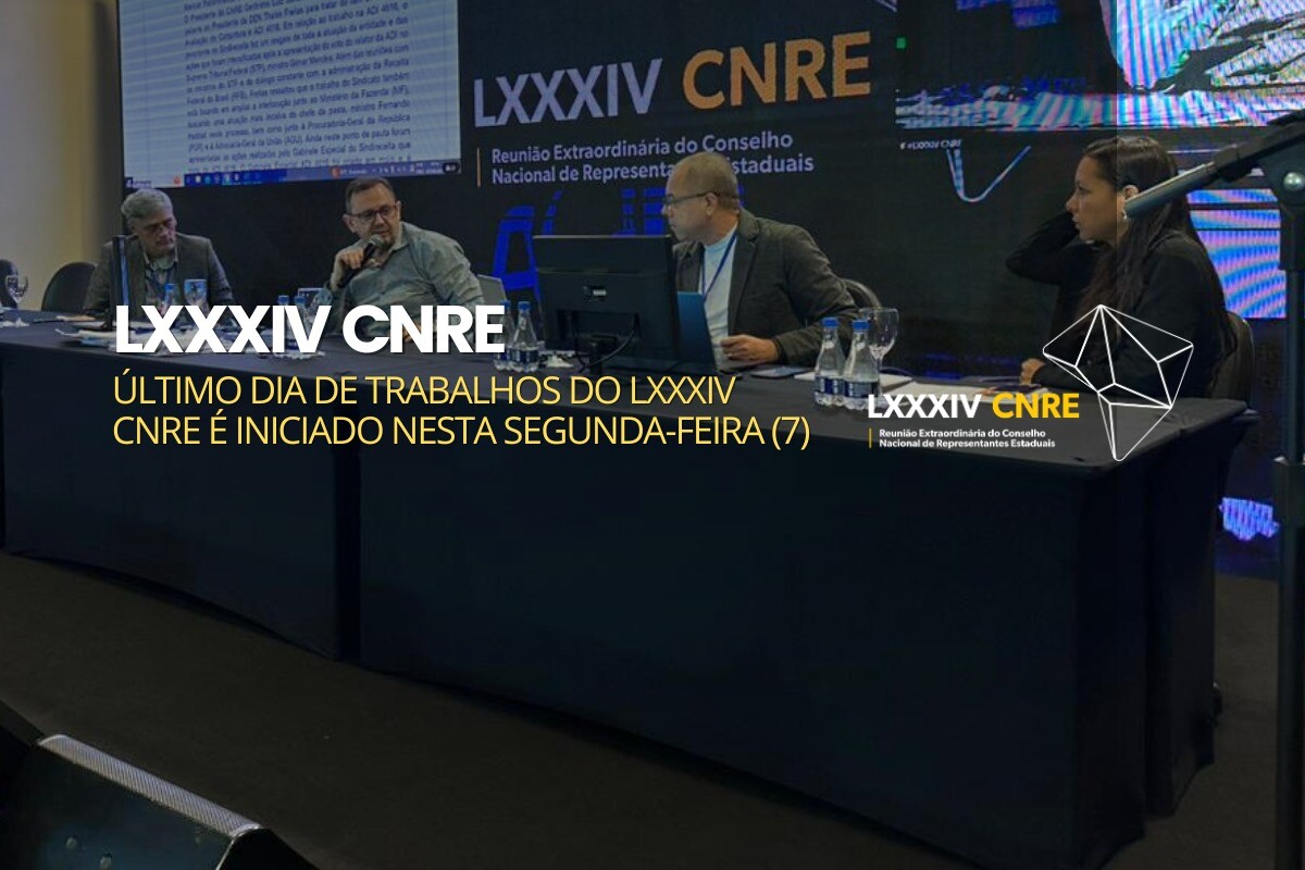 Último dia de trabalhos do LXXXIV CNRE é iniciado nesta segunda-feira (7)