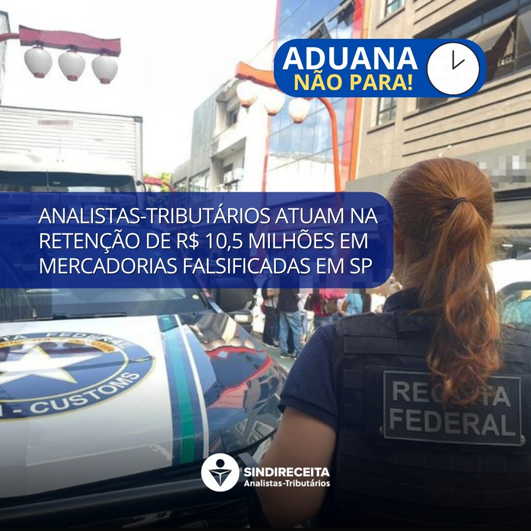 Analistas-Tributários atuam na retenção de R$ 10,5 milhões em mercadorias falsificadas em SP   