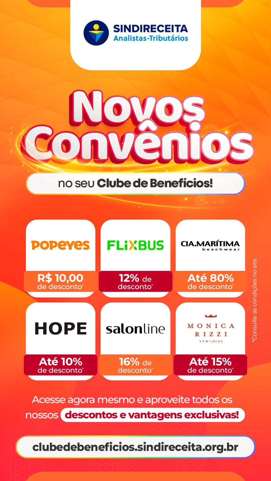 Sindireceita Clube de Benefícios NOVOS CONVÊNIOS SITE