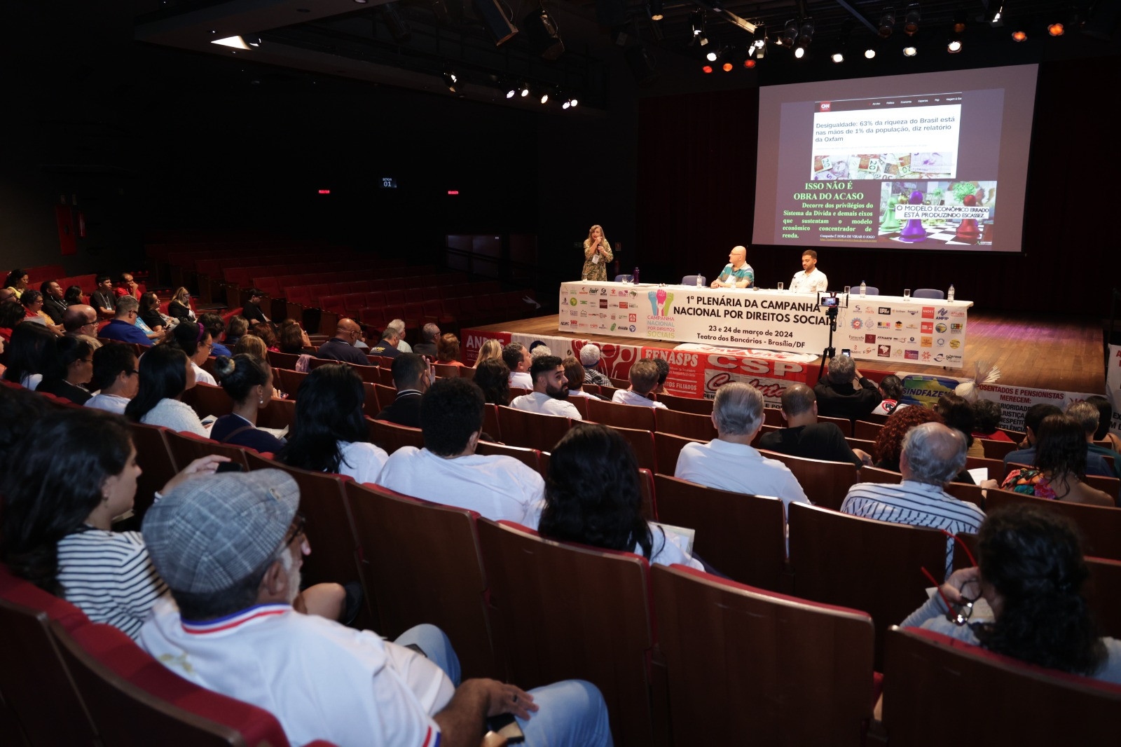 Sindireceita Maria Lúcia Fattorelli 1ª Plenária da Campanha Nacional por Direitos Sociais