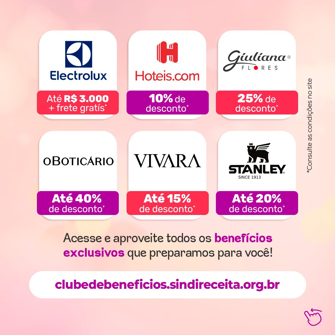 Dia das Mães com descontos incríveis somente no Clube de Benefícios do Sindireceita 3