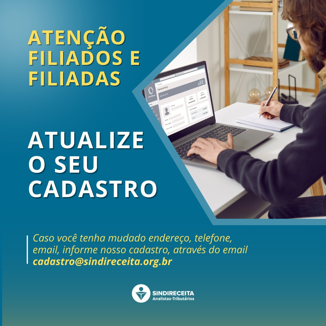 Atenção, filiados e filiadas! Confiram o procedimento para realizar a atualização cadastral