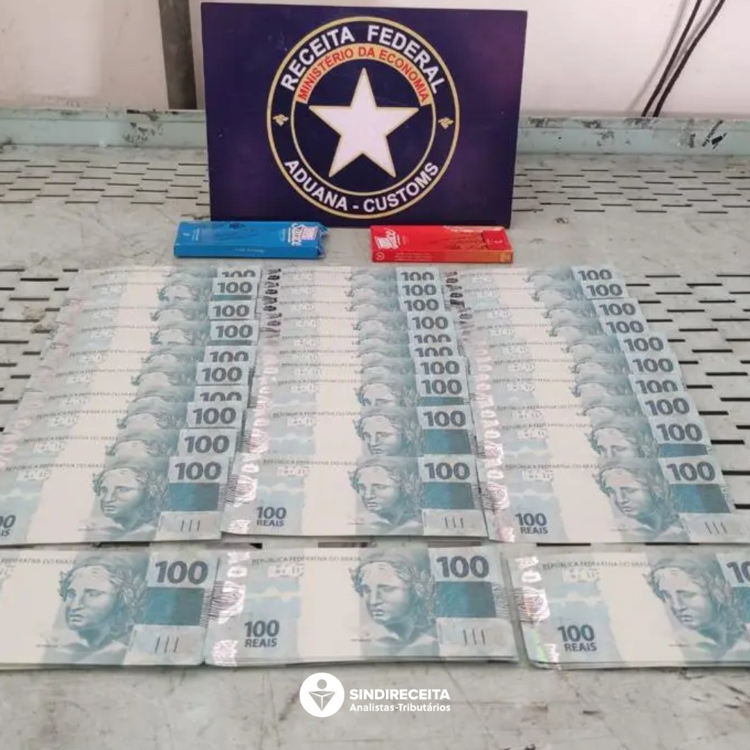 Aduana: Analistas-Tributários atuam na retenção de R$6 mil em cédulas falsas em Fortaleza/CE