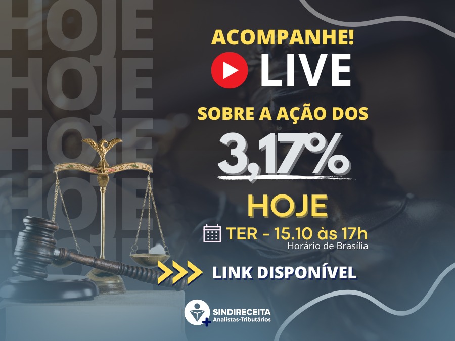 DAJ disponibiliza link para participação na Live da ação dos 3,17%