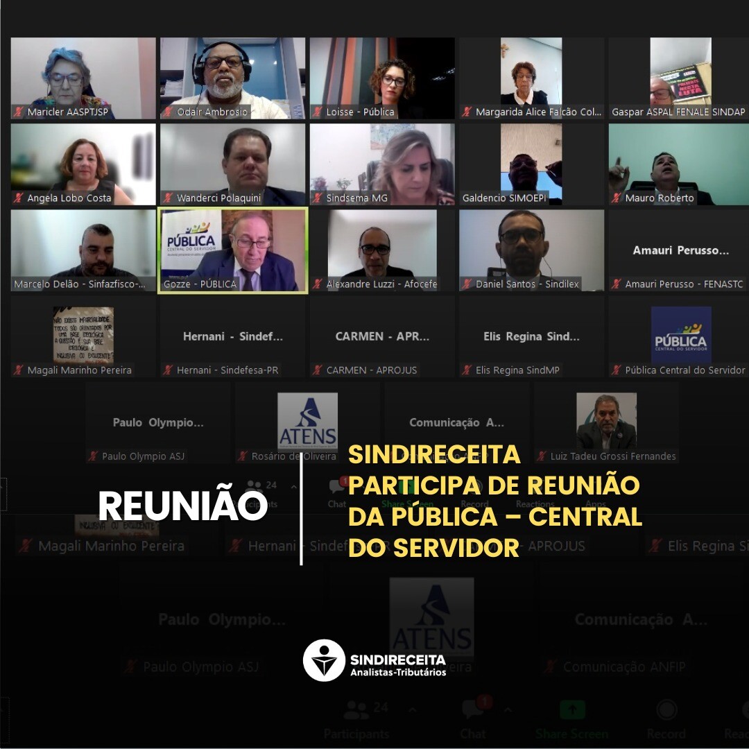 Sindireceita participa de reunião da Pública – Central do servidor