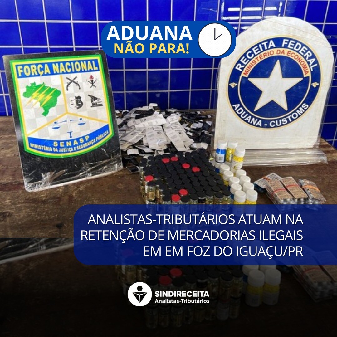 Aduana: Analistas-Tributários atuam na retenção de mercadorias ilegais em em Foz do Iguaçu/PR