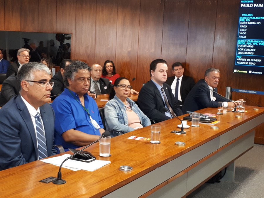 Sindireceita participa de audiência sobre reforma da Previdência no Senado