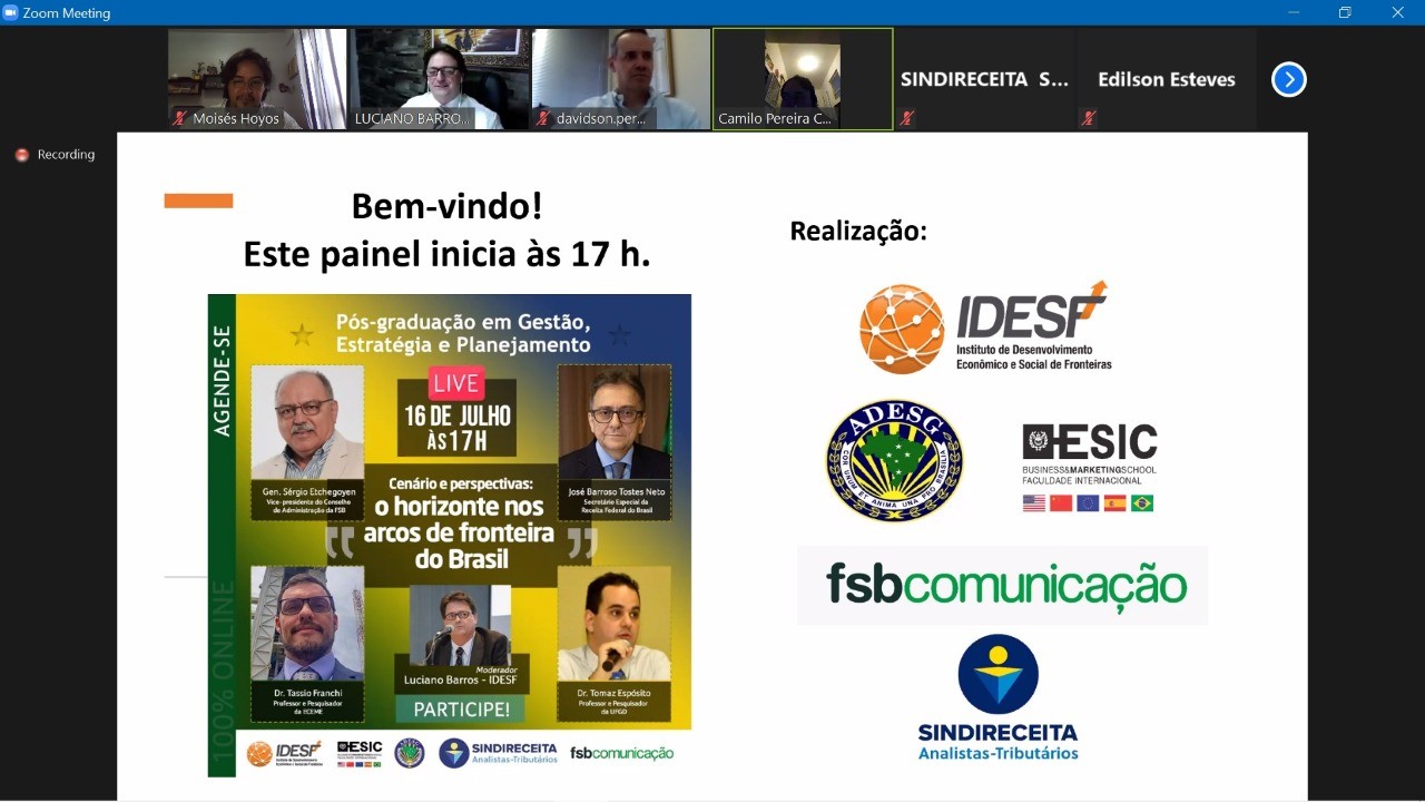 Cena rio e perspectivas o horizonte nos arcos de fronteira do Brasil 24