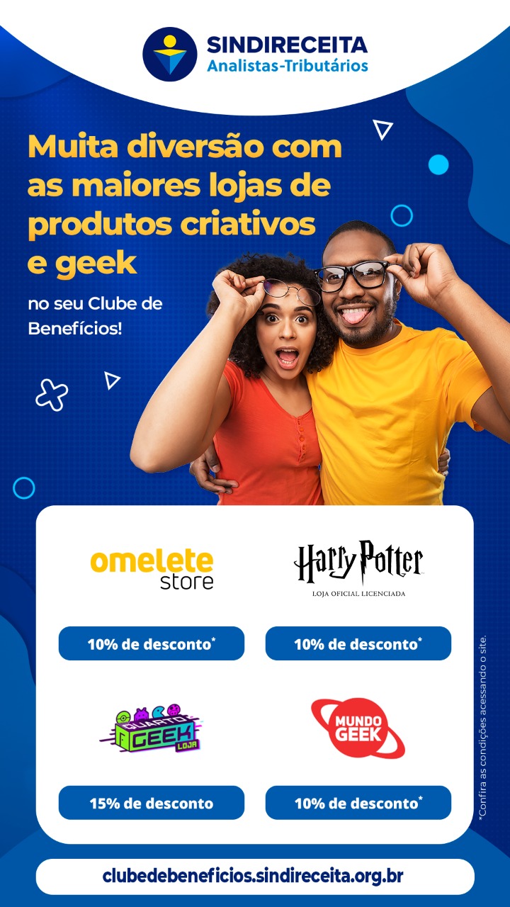 Confira os descontos do Clube de Benefícios do Sindireceita em lojas de produtos criativos e geek