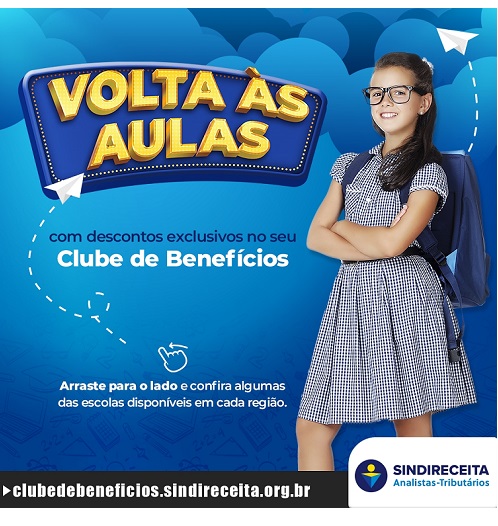 Clube de Benefícios do Sindireceita oferece descontos exclusivos para volta às aulas