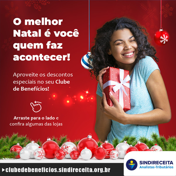 Presentes para o Natal com até 20% de desconto no Clube de Benefícios