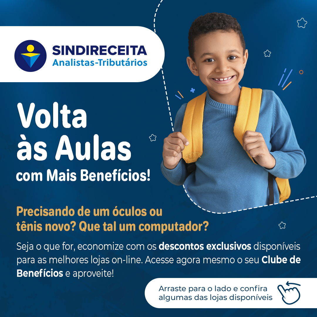 Clube de Benefícios do Sindireceita oferece descontos exclusivos em produtos para a volta às aulas